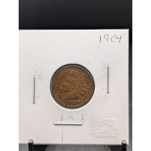 1904 Indian Head Cent in 2x2 Flip